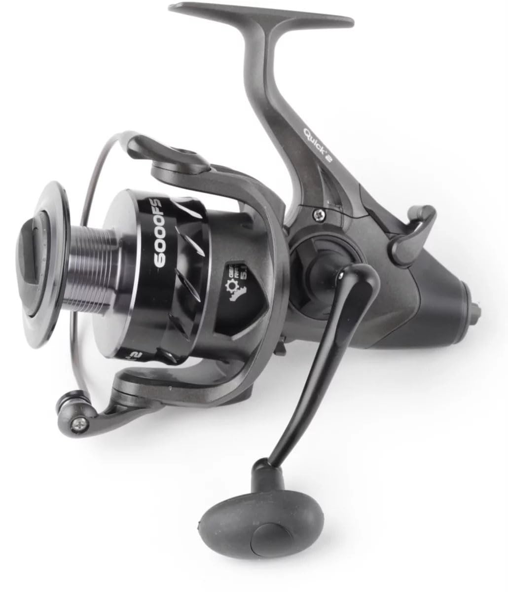 Karpfencombo Ansitzcombo Angelset Combo Karpfenrute Daiwa Black Widow XT Carp 3.60m 3.0lbs #50 Startring 2-teilig + Dam Rolle Quick 2 FS 6000 Freilaufrolle Karpfenrolle Karpfenruten-Set