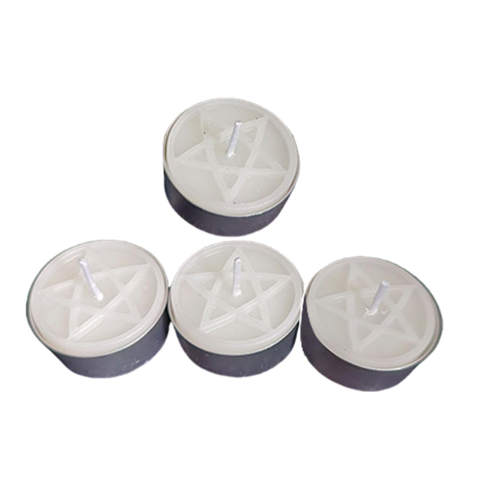 Tea Light Candles | 4-Pack Votive Candles | White M-ini Candles | Aromatherapy Relaxing Candles for Home Decor