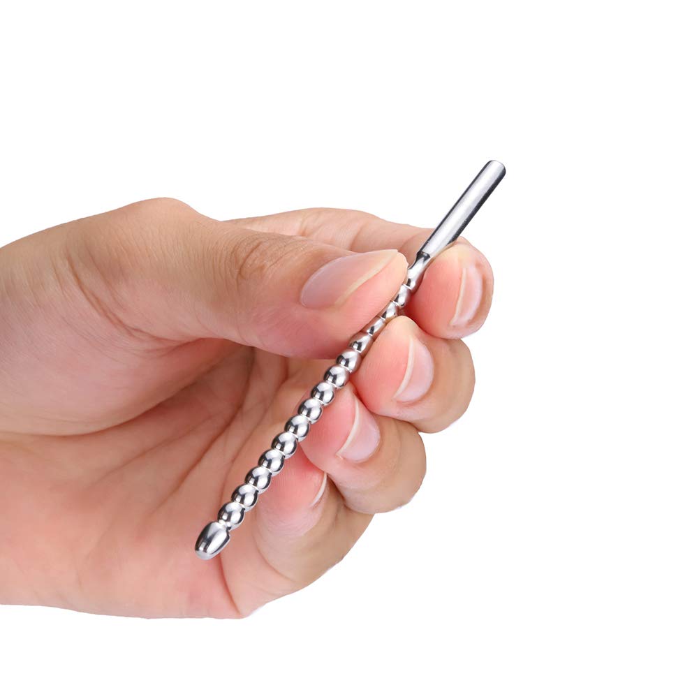 Plug uretrale Perline in acciaio inossidabile Plug dilatatore del pene Sonde uretrali Masturbazione maschile per principianti e professionisti Roluck