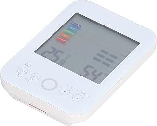 Higrômetro, tela sensível ao toque de gravação de dados e medidor de umidade de luz de fundo Alta precisão para ambientes internos