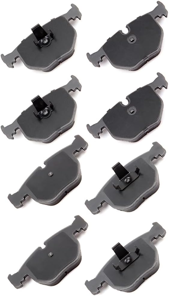 CCIYU D681 D683 Front & Rear Ceramic Disc Brake Pads Kit - 8PCS For BMW 740i, 740iL, M5, X5 & Land Rover Range Rover