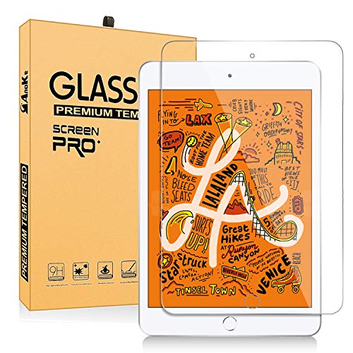 iPad Mini 4 Glass Screen Protector,AnoKe[Case Friendly] 2.5D Round Edge,Bubble Free,Anti-Scratch, Clear Tempered Protector Film Shield Guard for Apple iPad Mini 4 (7.9 inch) - 2 Pack