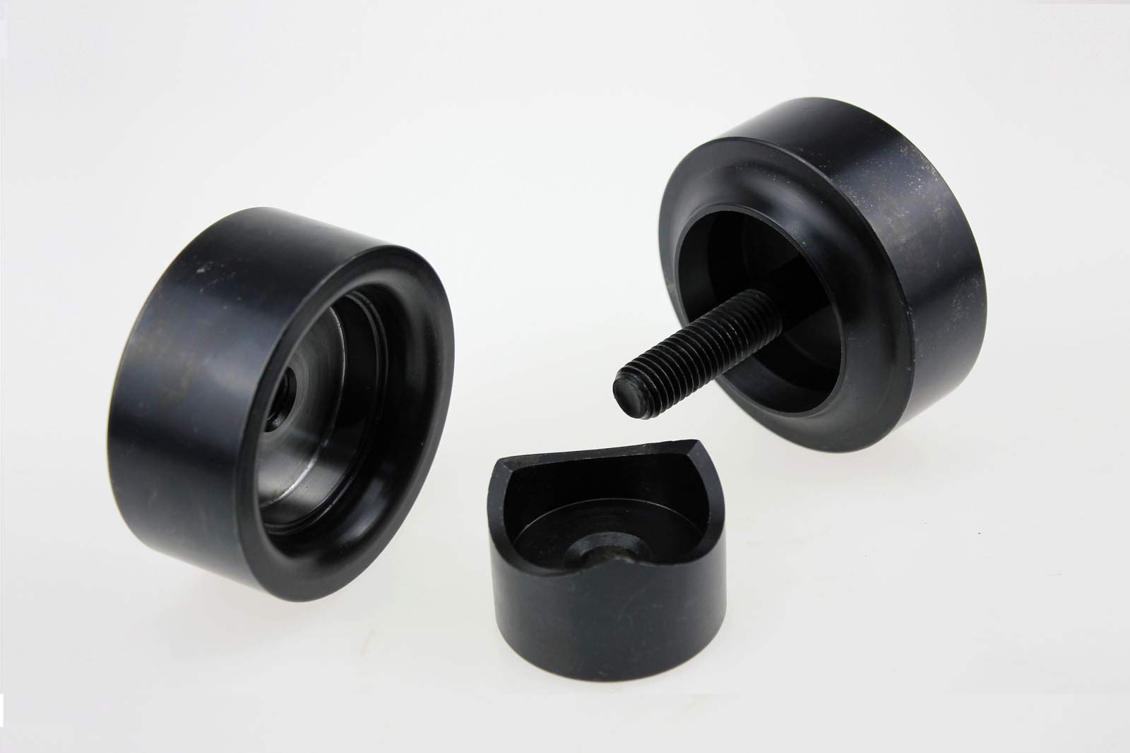 BOSglobauto Sheet Metal Punch1-1/2" in Diameter Hole Precision Punch and Dimple Plate Dies in Black - Image 2