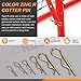 Rustark 175Pcs 6 Sizes Zinc Plated Cotter Pins Assortment Kit, Heavy Duty R-Type Wire Cotter Pins for Hitch Pin Lock Systems