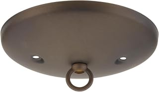 Ciata Lighting 5 Inch Canopy Kit with Hook, Mounting Hardware for Chandelier, Fan, Swag Light Fixture, Pendant Light, DIY Projects, Hanging Light, Max 40Pound Load Capacity in Oil Rubbed Bronze Finish