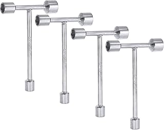HARFINGTON 4pcs 3-Way Wrench, 12mm 14mm 17mm Socket T Handle for Repairing Bicycle, Automobile and DIY