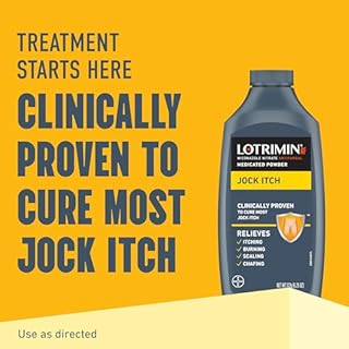 Lotrimin Antifungal Jock Itch Medicated Powder with Miconazole Nitrate, Jock Itch Treatment for Men, Women, and Kids Over The Age of 2, 6.25 oz Bottle