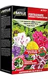 Su fórmula en gránulos complejos y de alta disolución asegura una acción inmediata con efectos visibles desde la primera semana. Ideal para aplicar en todo tipo de geranios y plantas de flor en condiciones de contenedor o a pleno campo