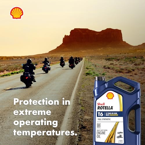 Image of Shell Rotella T6 Full Synthetic 5W-40 Diesel Engine Oil, 1 Gallon (3 Pack)