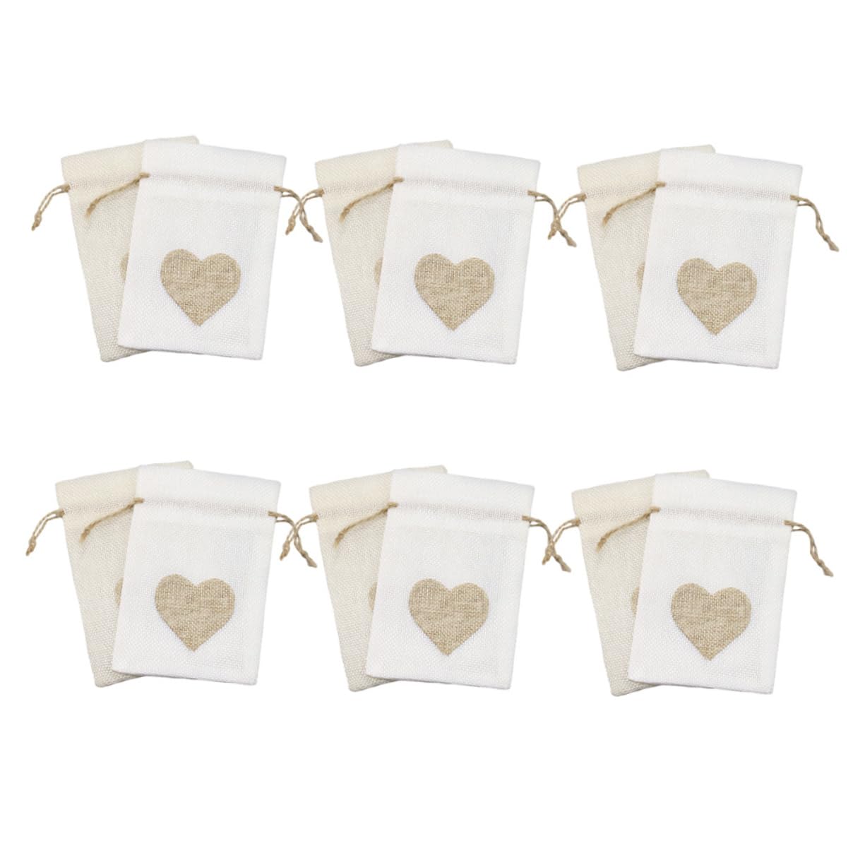 NIYANGLE 3 Set Borsa Trattare Compleanno Per Caramella Borse Dolci A Forma Di Sacchi Sacchettini Bomboniere Sacchetto Di Beneficenza Biancheria 12 Pezzi * 3