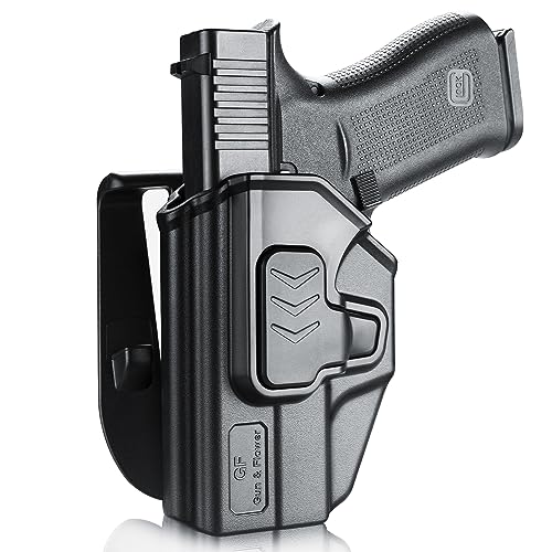 Gun & Flower Left Hand Holster for Glock 43 / 43X, OWB