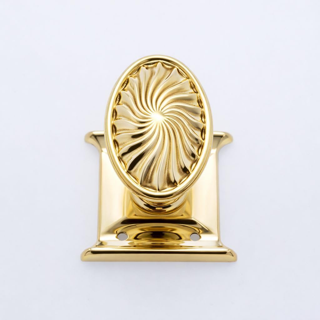 Poignée bouton de porte en laiton poli Sunlight pour quincaillerie