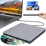 NOLYTH USB-C SuperDrive for Mac Slot-in DVD +/-RW Drive Aluminum Space Grey