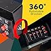 LAMPHUS SWBX42 12V Rocker Switch Box [4 x 15A ON/Off] [2 x 5A Momentary] [70 Amp Max.] [Backlit LED] 12 Volt DC SPST Rocker Toggle Switch Panel Box for Auto Automotive Lights Car Marine Boat Truck