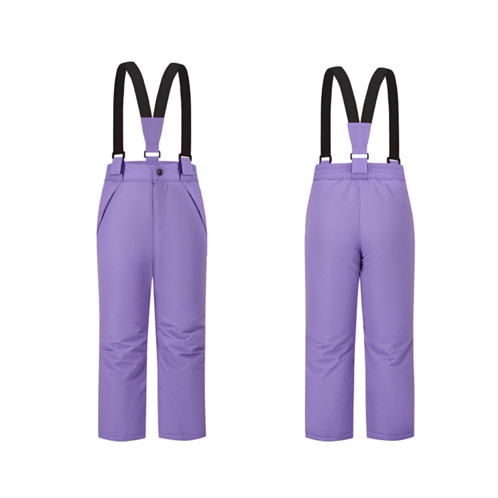 Genérico Pantalones de Nieve Abrigados con Aislamiento Térmico para Actividades Invernales Exteriores de Niñas y Niños con Tecnología Impermeable y Transpirable