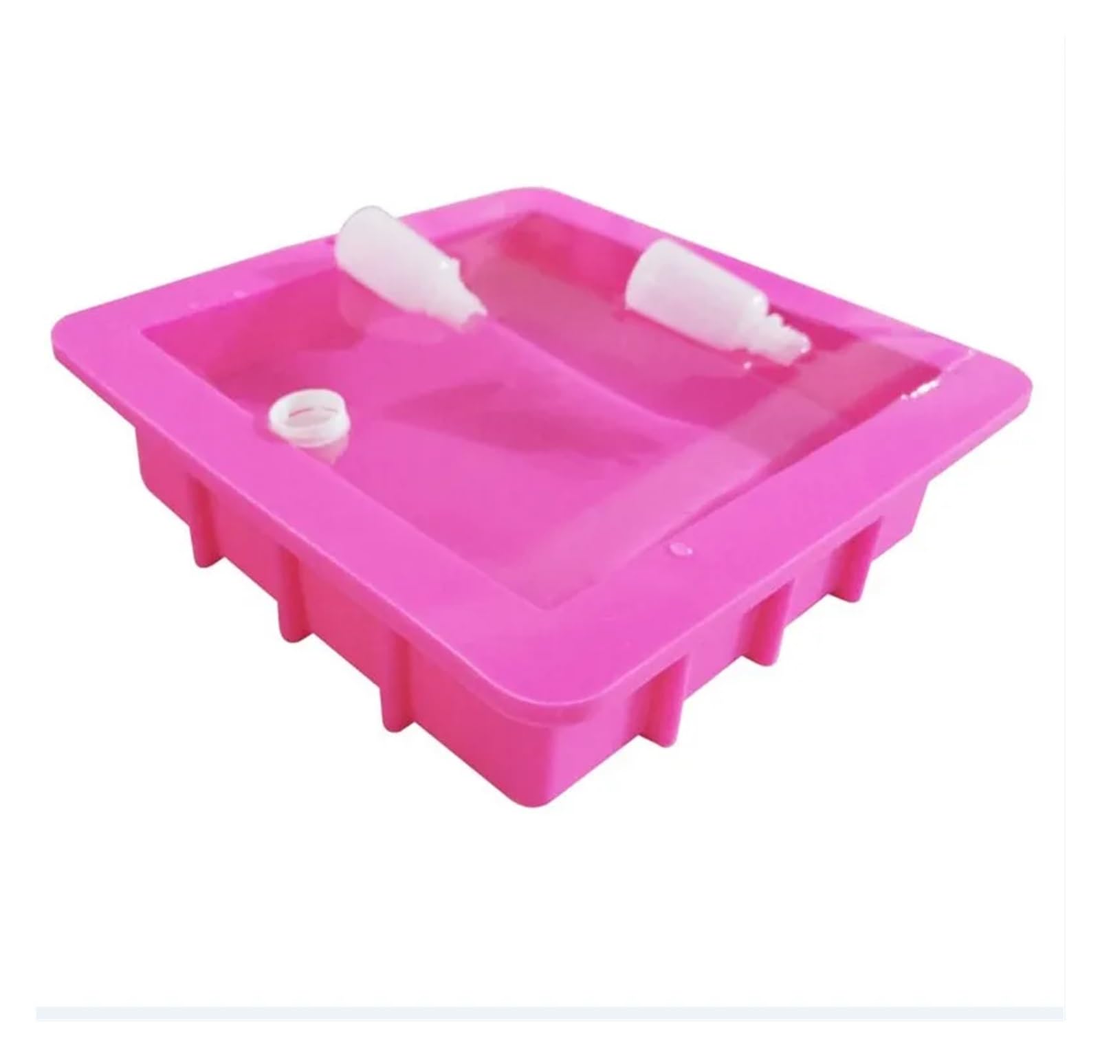 Stampi per sapone in silicone Stampo for sapone fatto a mano in silicone di grandi dimensioni, stampo quadrato in resina gesso fai da te, capacità strumenti for la produzione saponi
