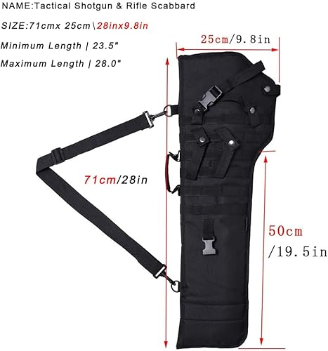Miniatura 2 de Funda táctica para rifle Waxaya, bolsa de hombro para escopeta con parte superior abierta