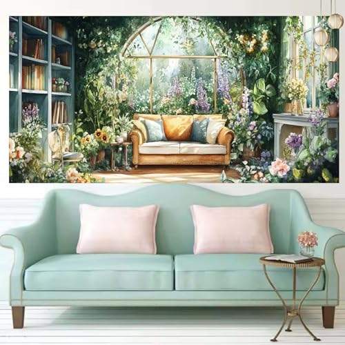 Diamond Painting Salon et Loisirs Créatifs | Grand Tableau Perles 60x150cm