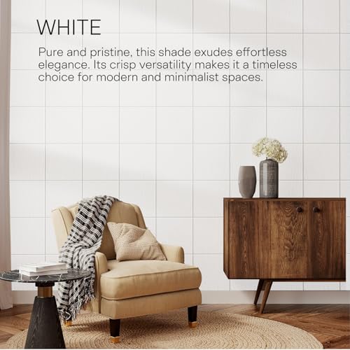Image of MaxGear Felt Bulletin Board 36 inch x 24 inch, White Felt Wall Tiles Push Pins