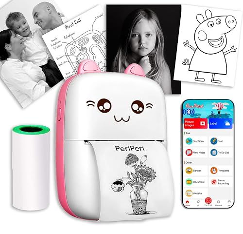PeriPeri C6 Mini Thermal Printer (1Year Warranty) Inkless Bluetoo...