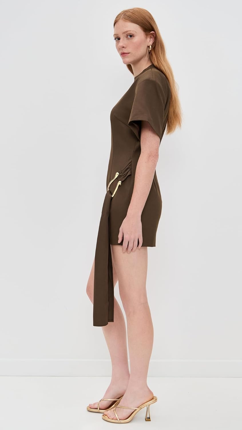 MARTINI MINI DRESS - CHOCOLATE - Image 4