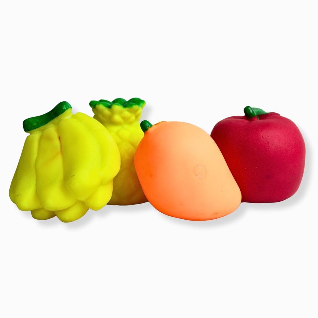 PETSTRACK Fruit Squeaky Toys 4-Pack | Realistic, Bite-Proof, and Interactive Chew Toys for Puppies and Dogs | Sweet Squeaky Sound for Engaging Play and Tooth Cleaning (B0D5BR2WGG) Amazon Price History, Amazon Price Tracker