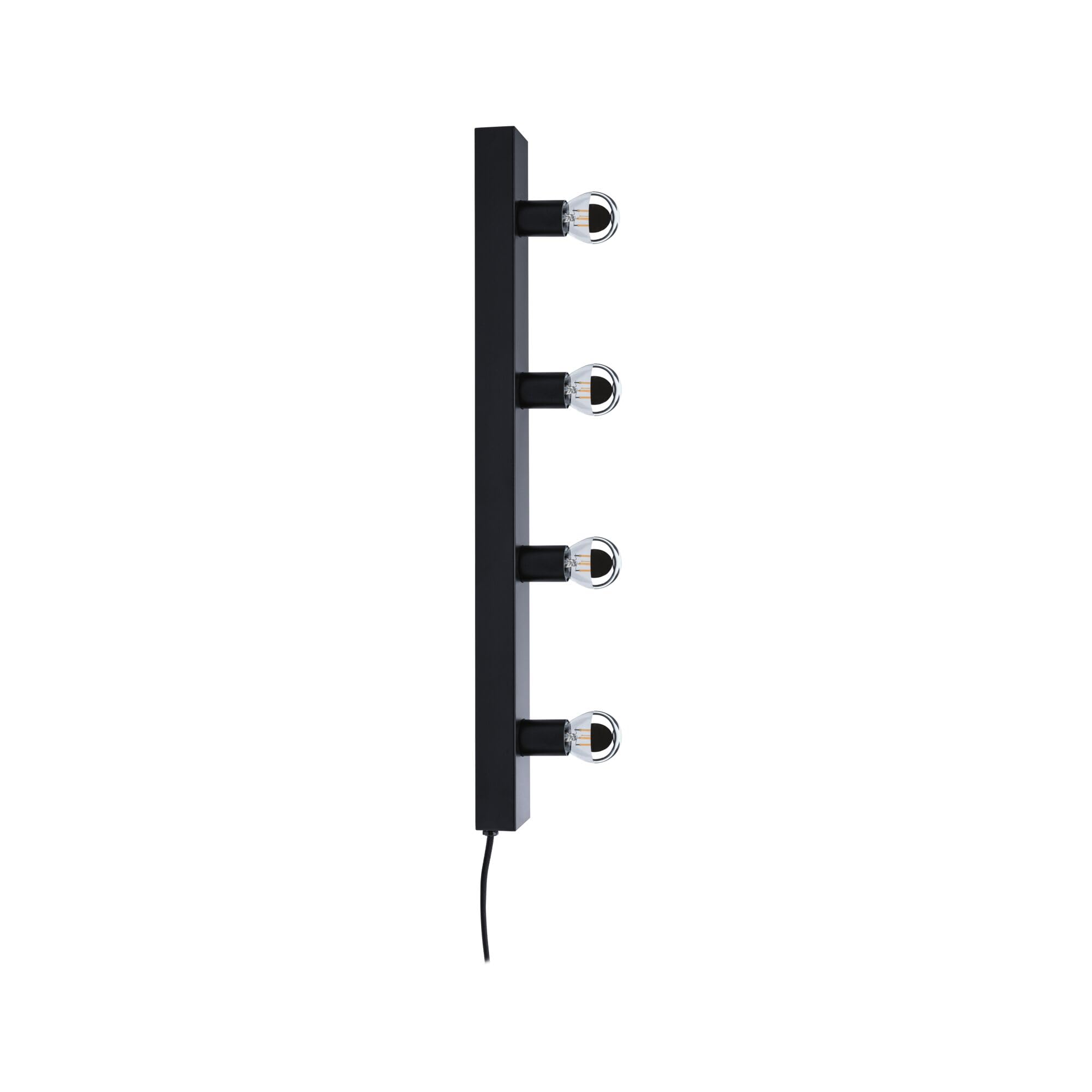 Paulmann 80101 Spiegelleuchte E14 230V max. 4x40W dimmbar Schwarz