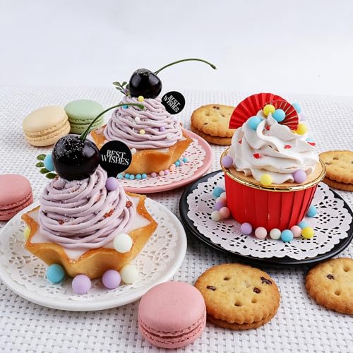 Image of Pastel Sprinkles for Cake Decorating, 7.8oz Macaron Pearl Sprinkles 4 Sizes Mix for Cake Cupcake Cookie Baking Donuts Ice Cream Toppings
