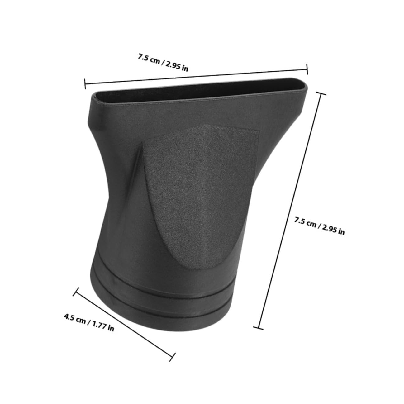 Boquilla para Secador de Pelo Negra, 4 Piezas, Plástico | Compatible Boquilla de 4 a 4, 8cm, Diseño de Precisión Versátil, Repuesto para Peinado