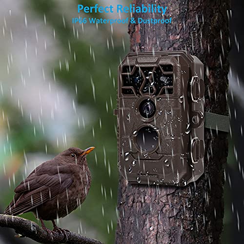 Meidase Trail Game Camera 20MP, Advanced 1080P H.264 HD Video with Clear Sound Recording Night Vision Motion Activated Waterproof