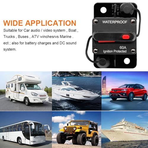 Protector de sobrecarga de automóvil con reinicio manual de fusible inversor 4