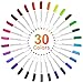 Shuttle Art Permanent Marker, 30 Colors Ultra Fine Point, Assorted Colors, Works on Plastic,Wood,Stone,Metal and Glass for Kids Adult Coloring Doodling Marking
