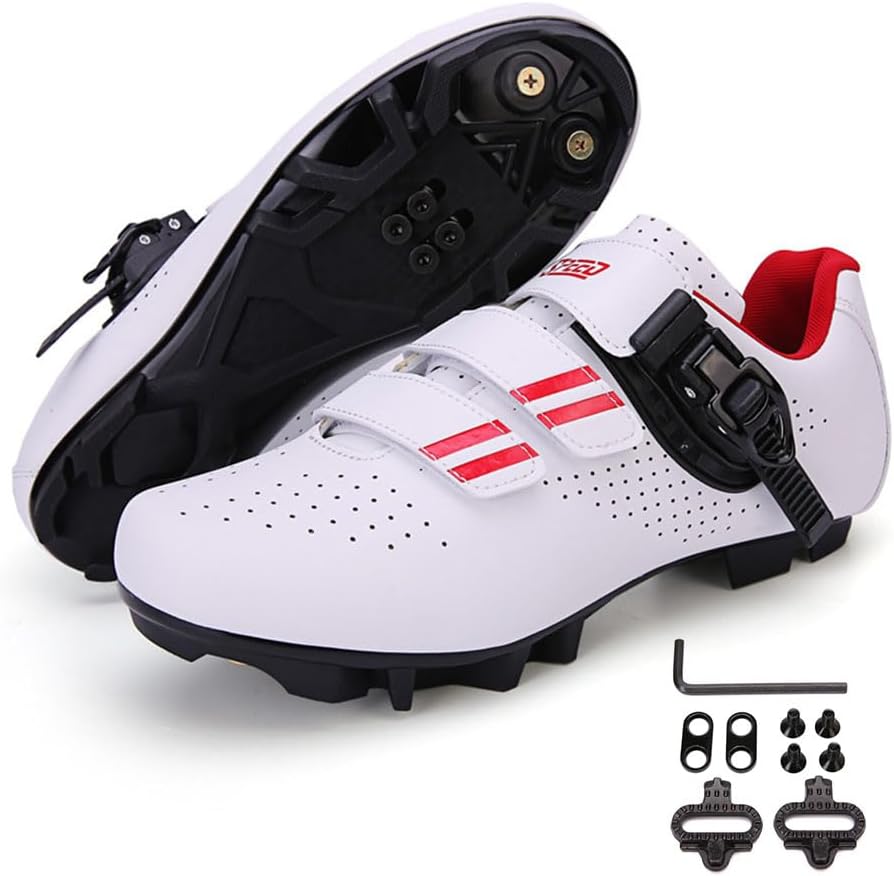 Chaussure Velo Route Homme Chaussures De Vélo Route VTT Homme Femme - Compatibles SPD - Respirantes Et Antidérapantes Chaussures Cyclisme SPD Homme Femme