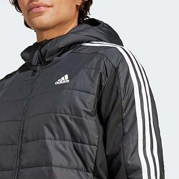 Adidas Essentials 3-Stripes Insulated Hooded Hybrid Jacket