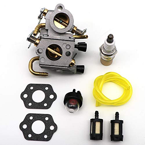 KIPA Carburetor For Stihl TS410 TS420 Concrete Cut off saw OEM Number 4238 120 0600, Replace for ZAMA C1Q-S118 Carburetor with New Gasket Fuel Filter spark plug