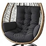 coussins de chaises de jardin ronds Tissu imperméable: Cette cousine de fauteuil en forme d’œuf est fabriquée en tissu de polyester de haute qualité, confortable et respirant, résistant à l’usure et imperméable. Cependant, elle ne peut pas résister à de fortes averses pendant longtemps.