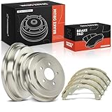 [Perfect Fitment]: Compatible with Chevrolet Colorado 2009-2012; Compatible with GMC Canyon 2009-2012 --- Rear Left and Right Driver and Passenger Side [Reference Number]: The A-Premium Brake Drums and Shoes' reference number: 12366043, 80120, 101801...