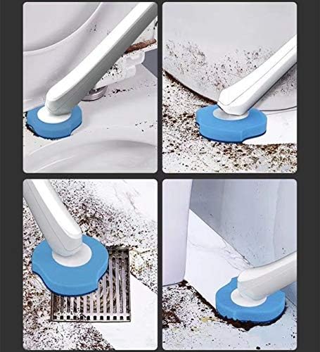 YUNCAI Disposable Toilet Brush With Holder48 Pcs Disposable Refill Heads Toilet Brush With Holder Toilet Cleaning System Disposable Cleaning Replacement Head