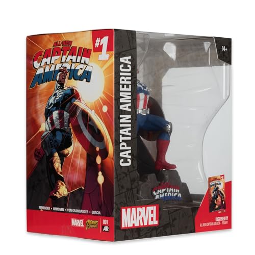 McFarlane Toys - Marvel Captain America 1:10th Scale Collectible with Scene (All-New Captain America #1) - image 7