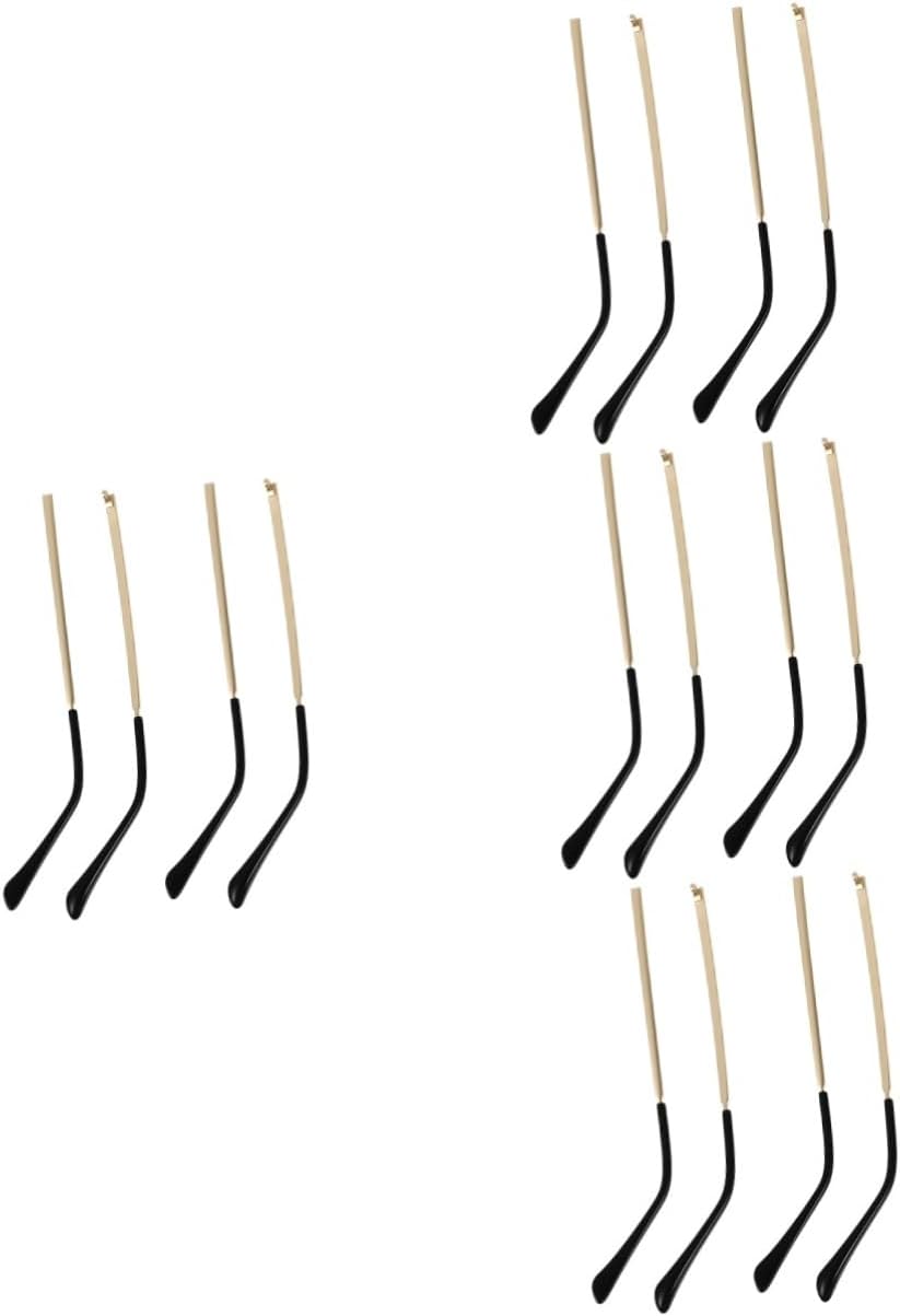 NOLITOY 8pairs Metal Glasses Arm Replacement of Comfortable Temple for Sunglasses and Glasses Prevents Slipping and Breakage