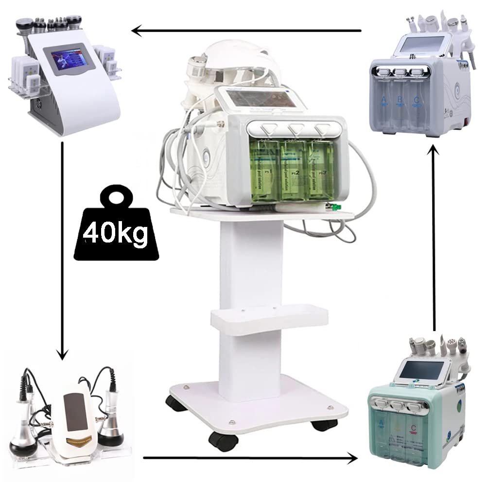 Salonwagen Kosmetikwagen Tragbarer Beauty Salon Trolley ABS Ablagefach Bremsrad Friseur Rolling Wagen