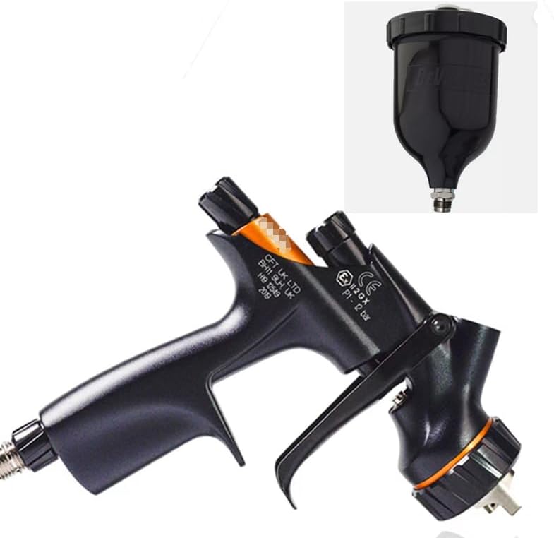 DV1 N Non-Digital HVLP Clearcoat 13mm Spray Gun HVLP Spray Tools for Base Coat 600ml Cup Spray Tools for car