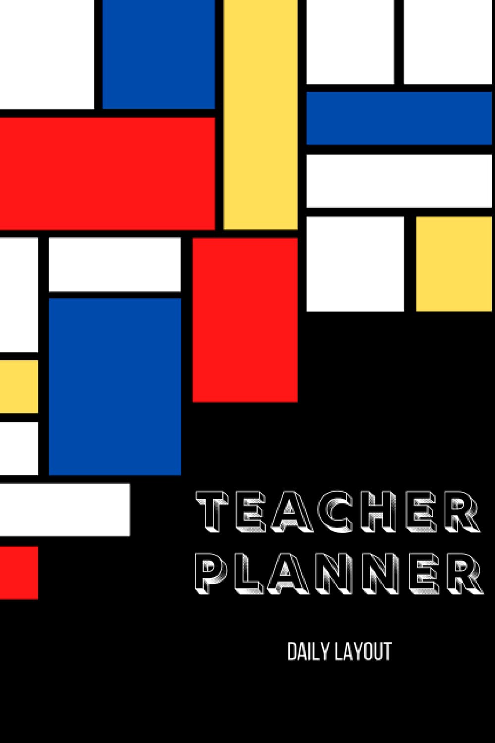 Teacher Planner A5 Undated - 7 Period Day Format (De Stijl)
