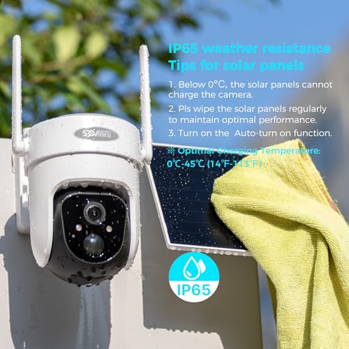 Vicohome 4CQ4G 2K AI Solar Security Camera Wireless Outdoor, Battery Powered Cam, Color Night Vision, Two Way Audio, Motion Detection, Easy to Setup, Audible Flashlight Siren, 180 Days Exchange Policy by SOVMIKU - Used condition - Image 9