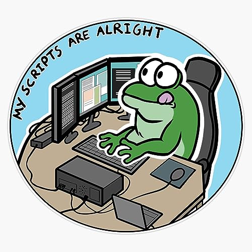 Bioinformatics Positivity Frog Vinyl Sticker