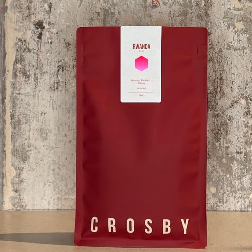 Crosby Coffee Roasters Rwanda Ruli Single Origin, 100% Arabica Speciality Coffee - Medium Roast, Whole Bean, 250g