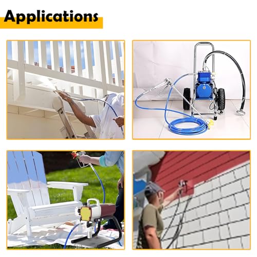 ELSOON 223756 Airless Paint Sprayer Hose Flexible Fiber Tube High Pressure Universal Paint Sprayer 1/4 in x 15 ft by ELSOON - Image 3