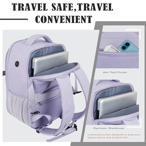 Hayayu Mochila Viaje Cabina Avion 40x20x25, Mochila Para Ryanair 40x20x25 Mochilas De Viaje Maletas 20L Cabina Avion Equipaje De Mano Bolsa Con Bolsa Húmeda Independiente Y Bolsillo Antirrobo - imagen 4