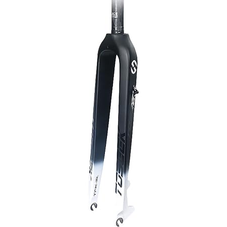 ZHENHZ Forcella Rigida per Bici MTB in Fibra di Carbonio da 26/27,5/29  Pollici, Forcella Anteriore per Mountain Bike Ultraleggera Tubo Dritto da  28,6 mm, Freno a Disco 9MM Sgancio Rapido,B,29\
