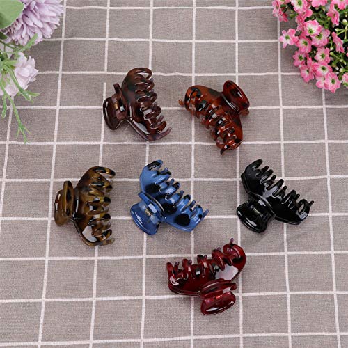 FRCOLOR 6 Pcs Grandes Clipes de Garra de Resina Cabelo Presilha de Cabelo Aderíªncia Pino de Cabelo